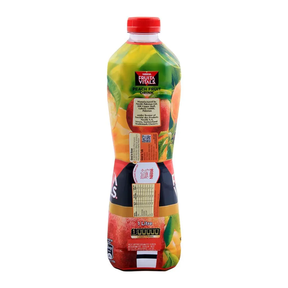 Nestle Fruita Vitals Peach Fruit Drink 1L