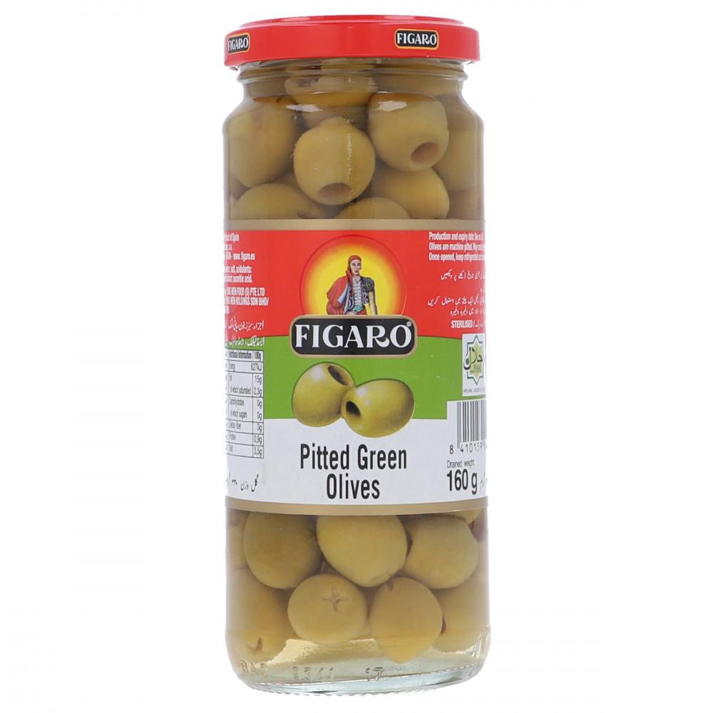 Figaro Pitted Sliced Green Olives 340G