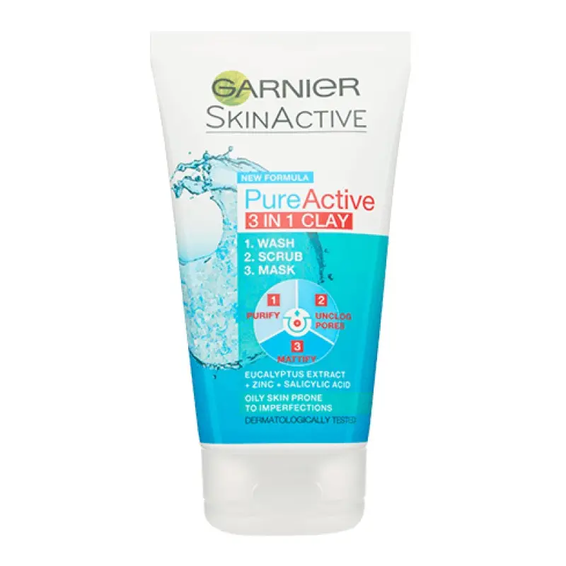 Garnier Skin Active Pure Active Clay 3 In 1 50Ml