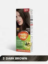 Hello Hair Dark Brown 3