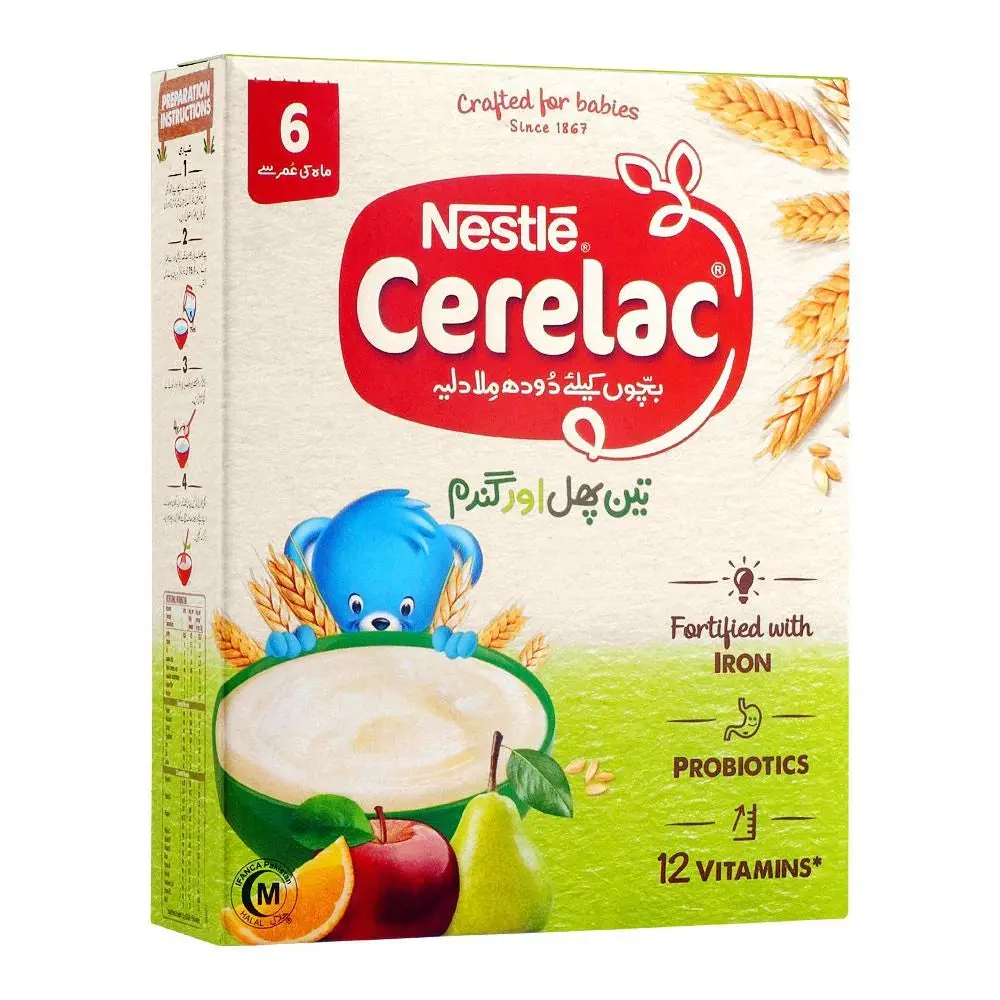 Nestle Cerelac 3-Fruits & Wheat Sachay 25G