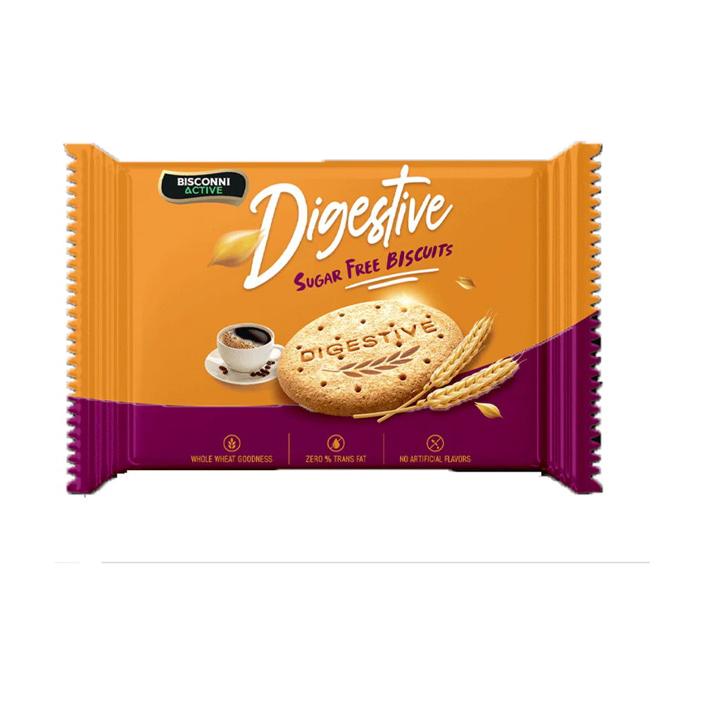 Bisconni Digestive Sugar Free High Fiber Biscuits