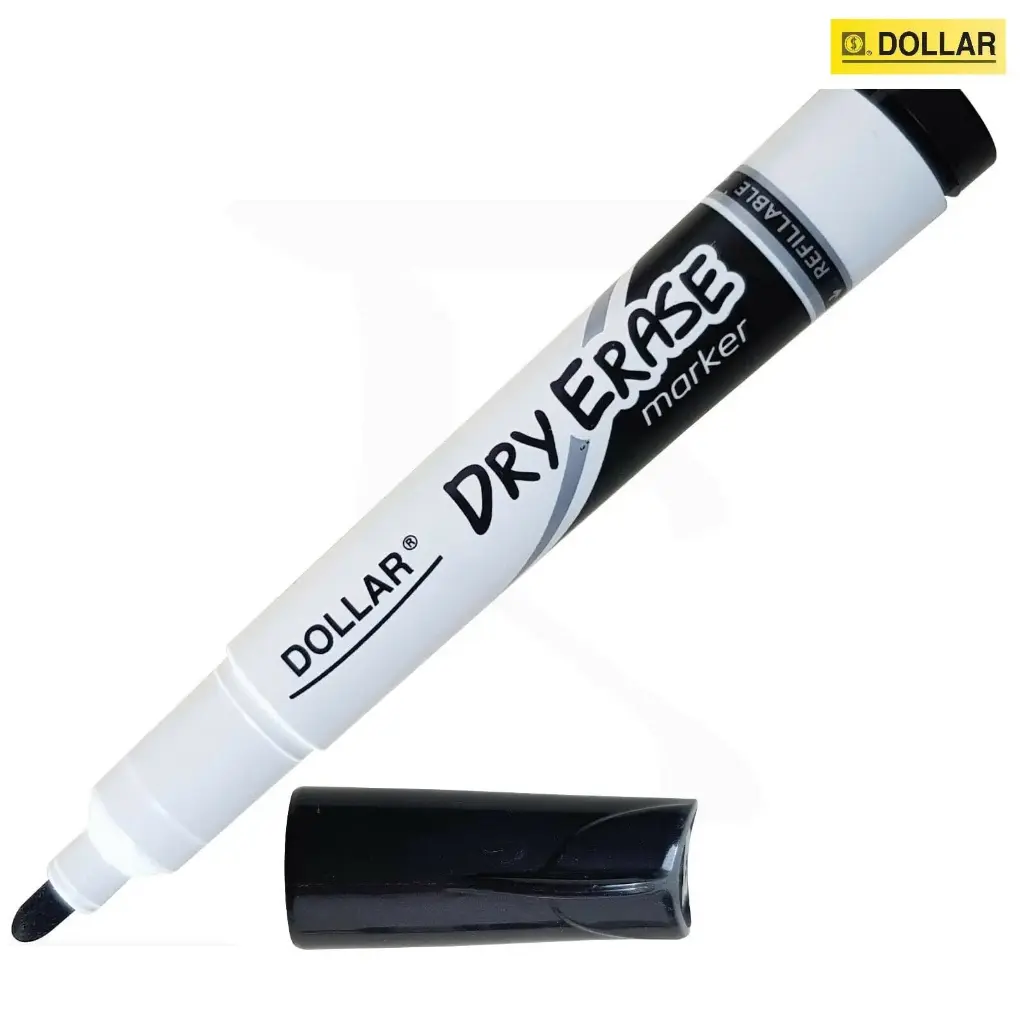 Dollar Board Marker Black Dry