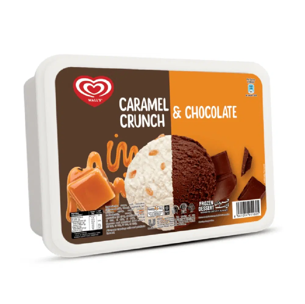 Walls Caramel Crunch & Chocolate 1.4L