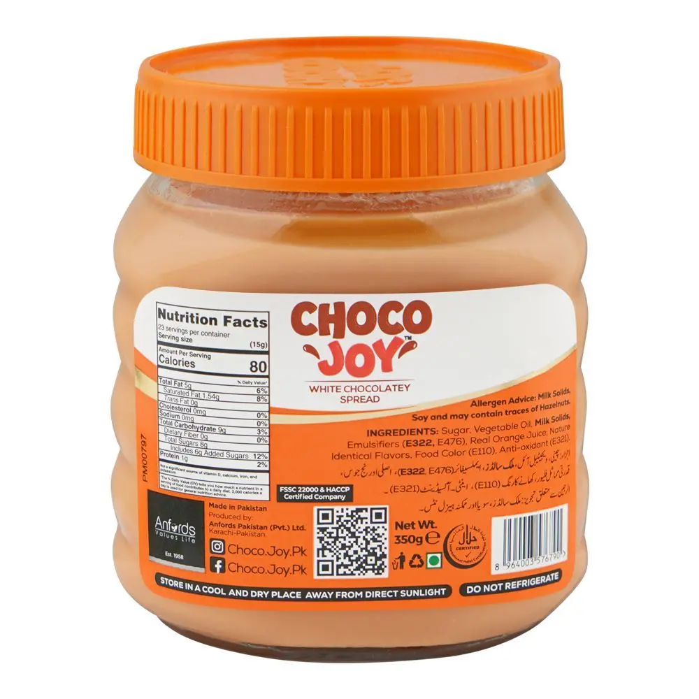 Choco Joy Orange Spread 350G