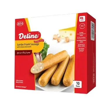 K&Ns Jumbo Frank Sausage with Cheese and Onion