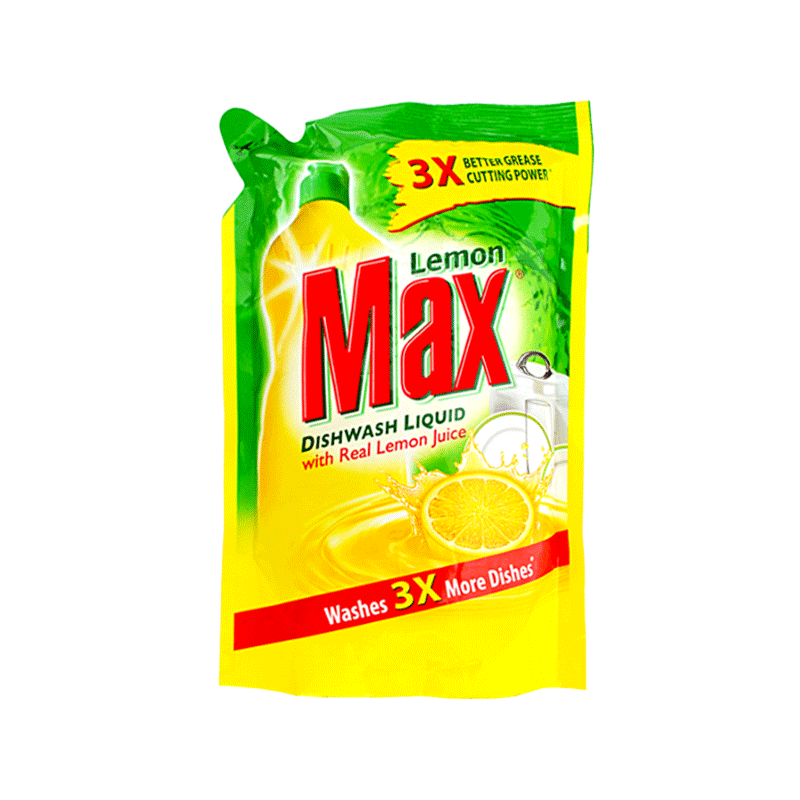 Lemon Max Dish Wash Liquid 450ML Pouch