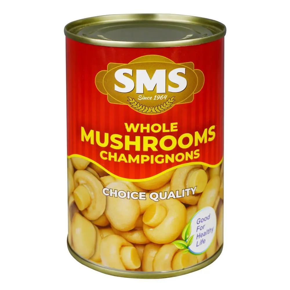 SMS Whole Mushrooms 400Gms Tin