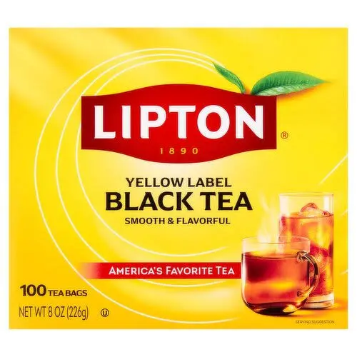Lipton Yellow Label 100 Tea Bags Black Tea