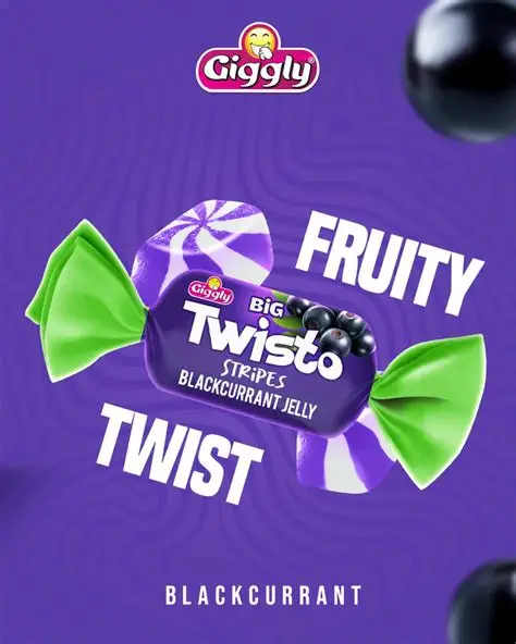 Giggly Twisto Blackcurrant Jelly