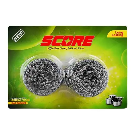 Score Stainless Steel Spiral Twin Pack
