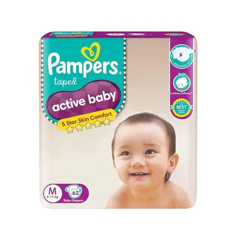 Pamper Daiper 2Small-62 Pcs