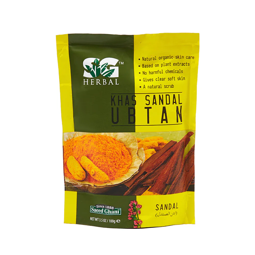 Saeed Ghani Sandal Ubtan 100G Pouch Pack