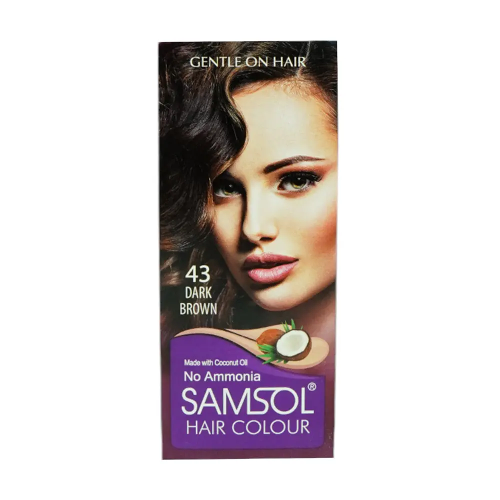 Samsol Hair Color 43 Dark Brown