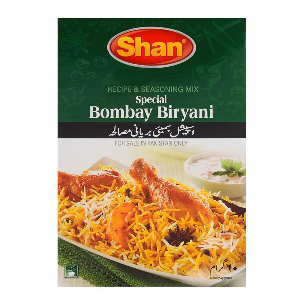Shan Bombay Biryani Masala S-P 60Gm
