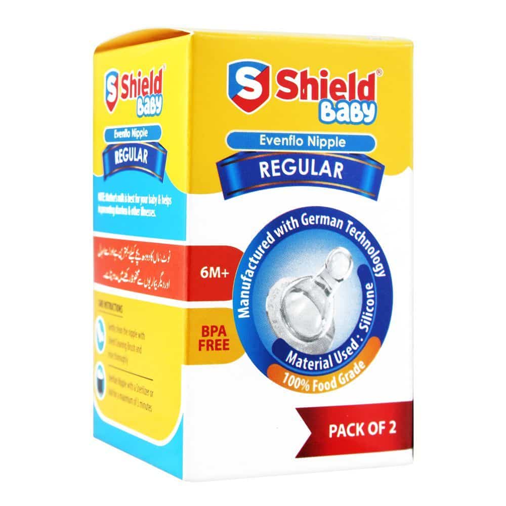 Shield Baby Nipple Regular Pack Of 2