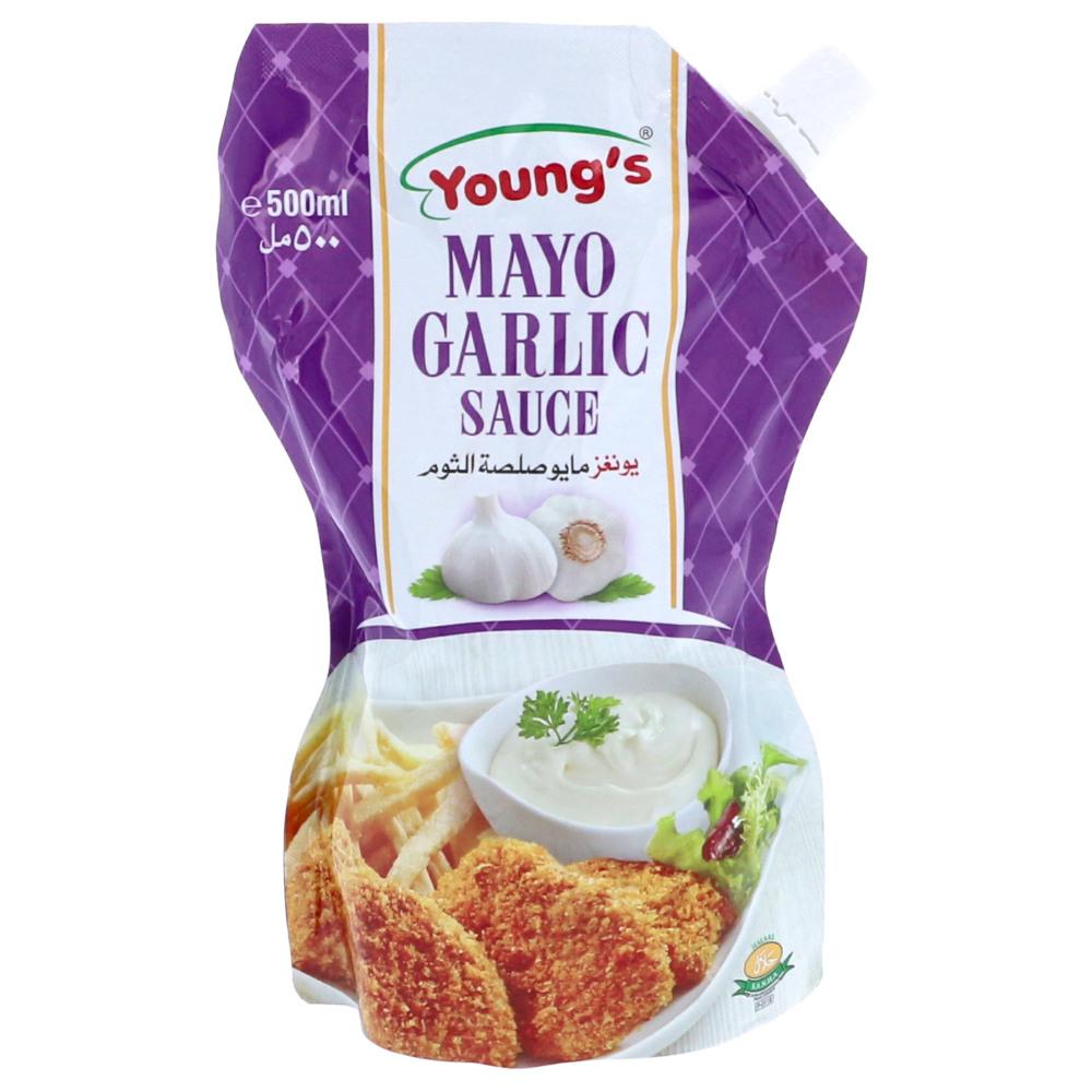 Youngs Mayo Garlic 500ML