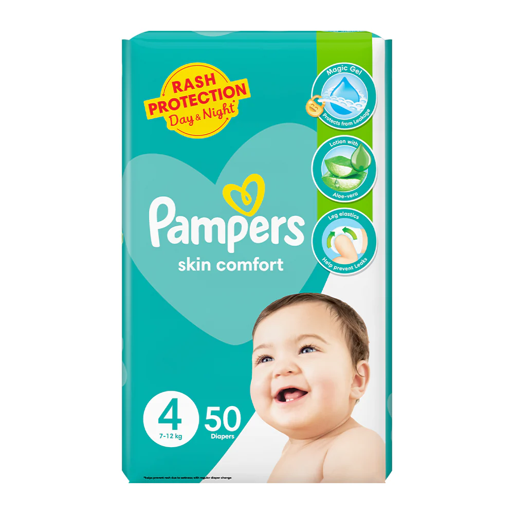 Pamper Diaper 4 Size-50Pcs