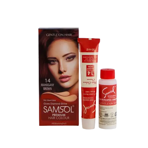 Samsol Hair Colour Mahogany Brown 14