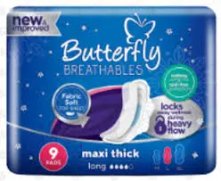 Butterfly Breatable Maxi Thick Long 9