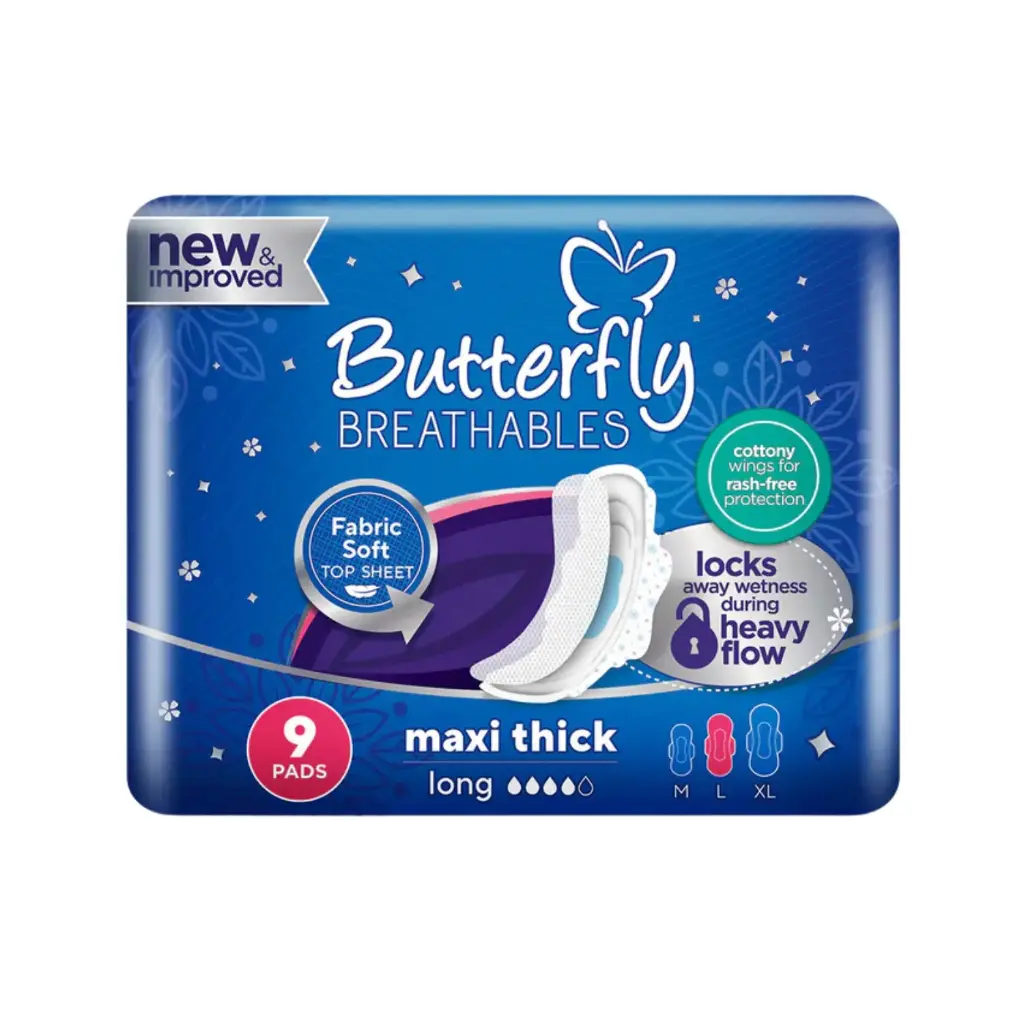 Butterfly Breatable Maxi Thick Long 9