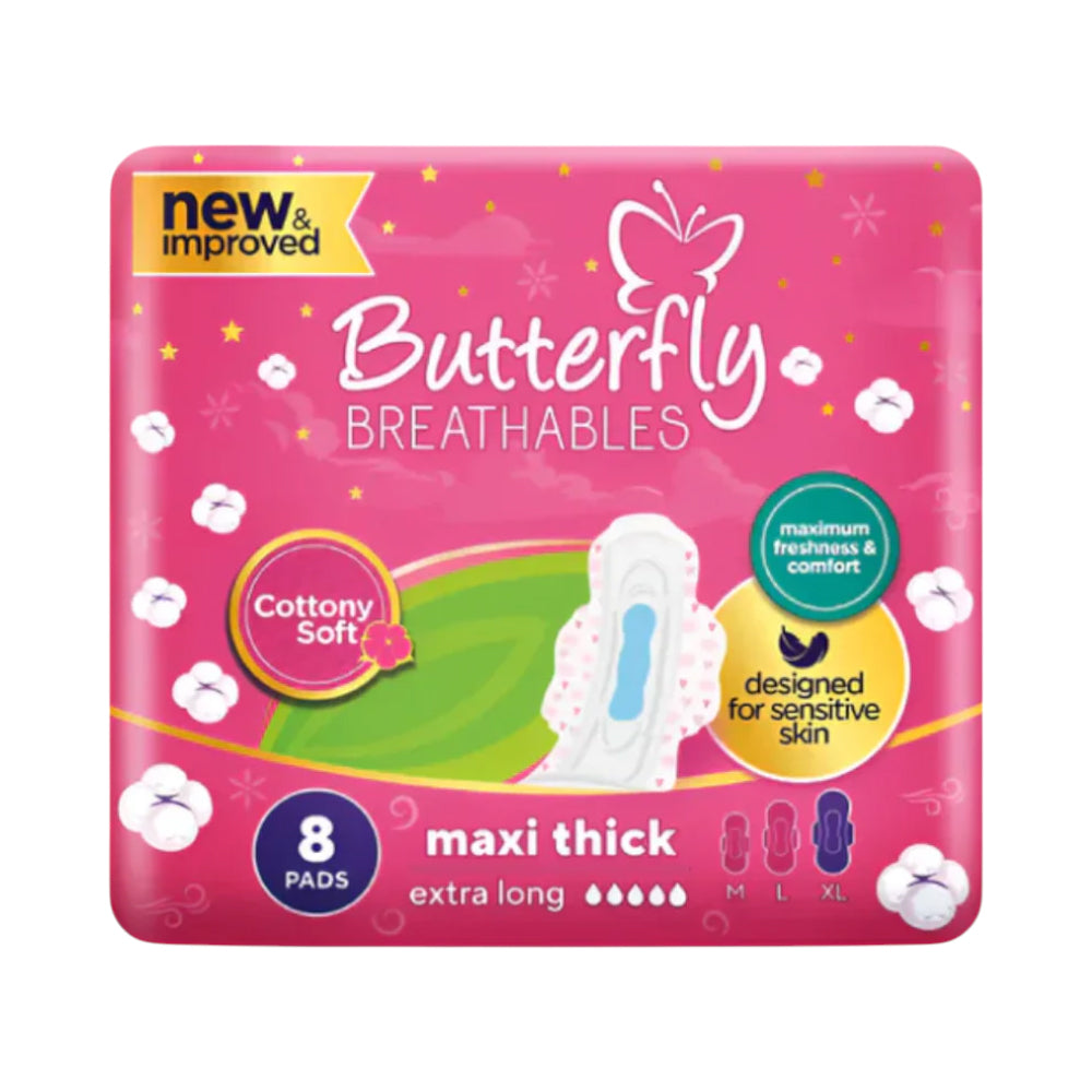 Butterfly Breathables Maxi Thick 8 Pack