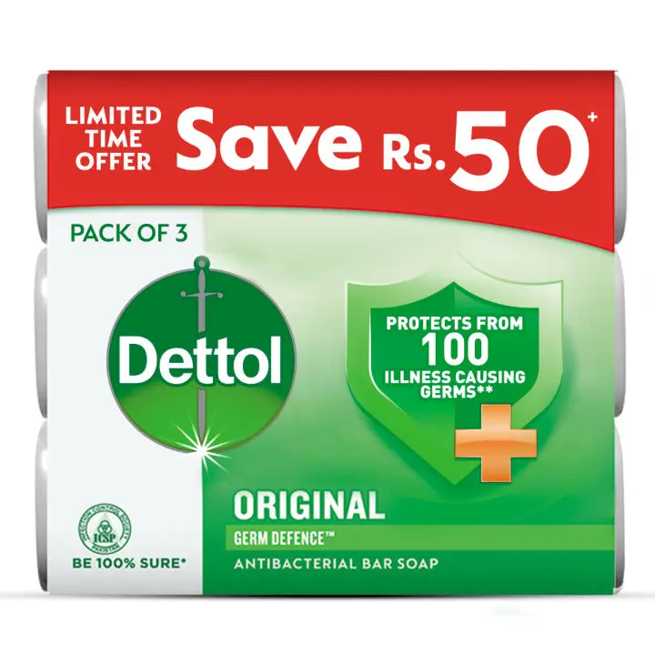 Dettol soap Original Pack 3