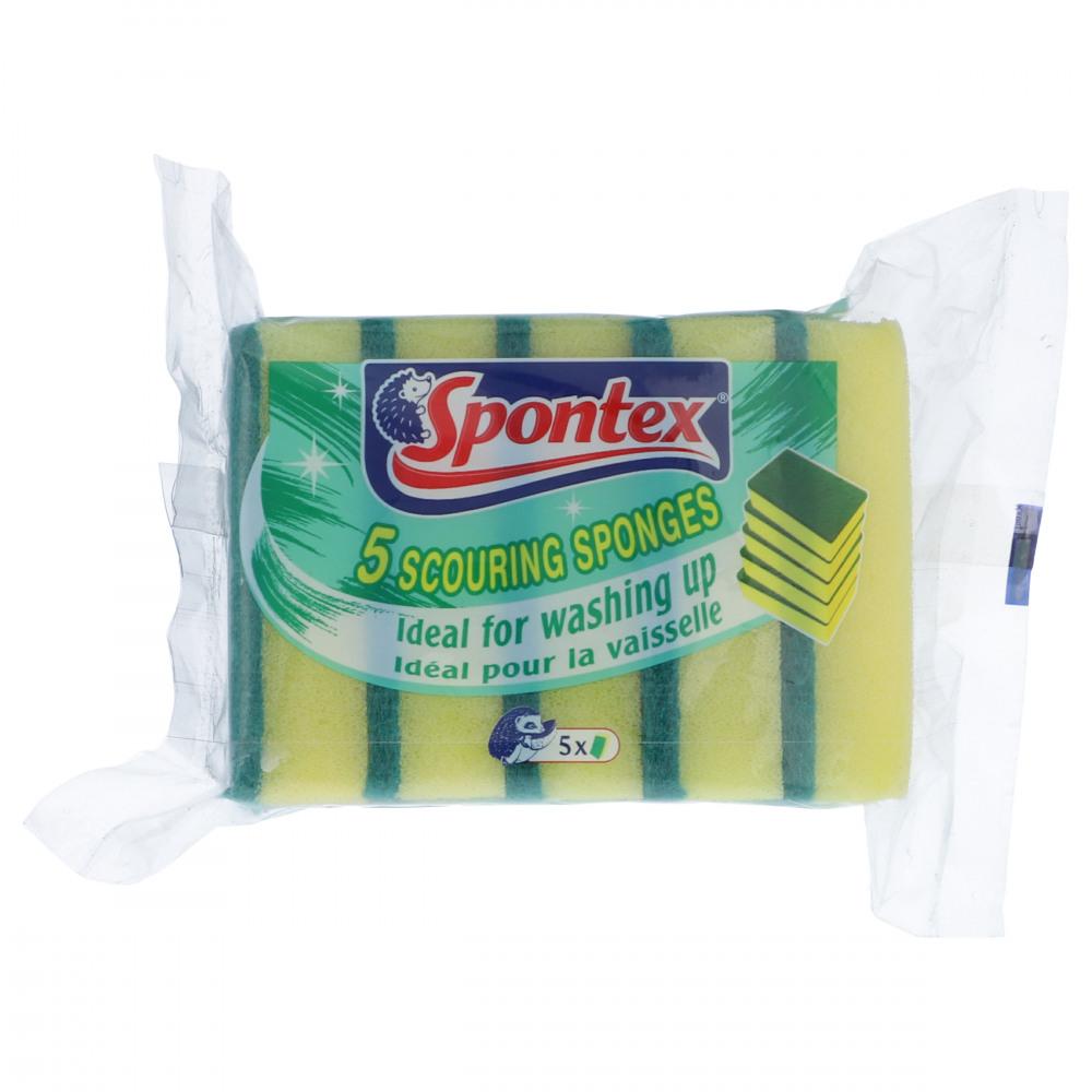 Spontex 5 Scouring Sponges