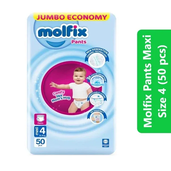 Molfix Pants Size 4,50 Pcs