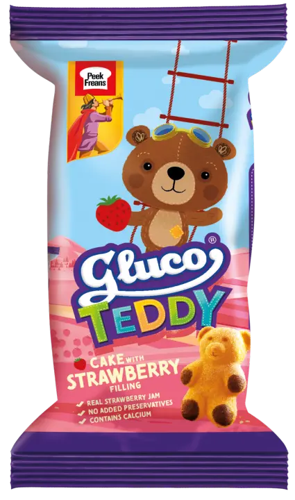 Peek Freans Gluco Teddy Strawberry Cake