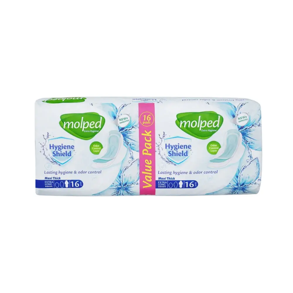 MOLPED MAXI THICK PAD EXTRA LONG VALUE PACK 16 PCS
