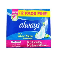 Always Maxi Thick Aloe Vera 11 Long