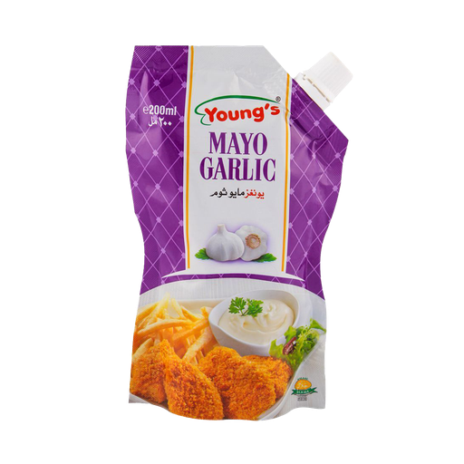 Youngs Mayo Garlic 200Ml